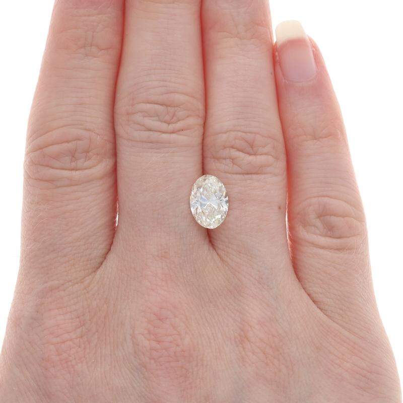 Taille ovale Solitaire ovale de 2,51 carats certifié GIA K VS2 en vente