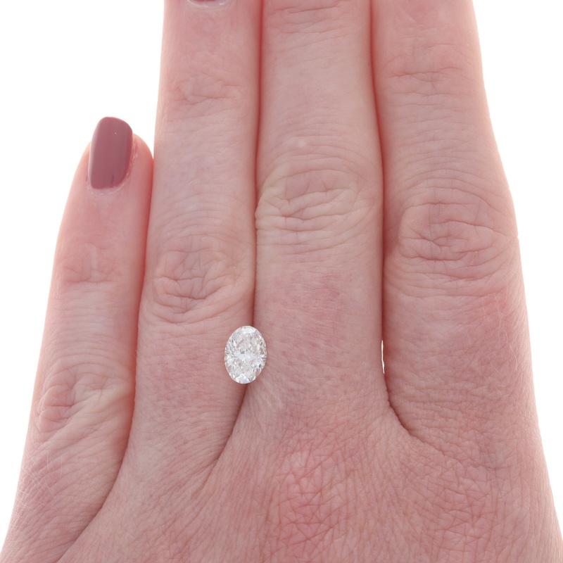 Oval Cut Loose Diamond Oval .90ct GIA G SI1 Solitaire For Sale