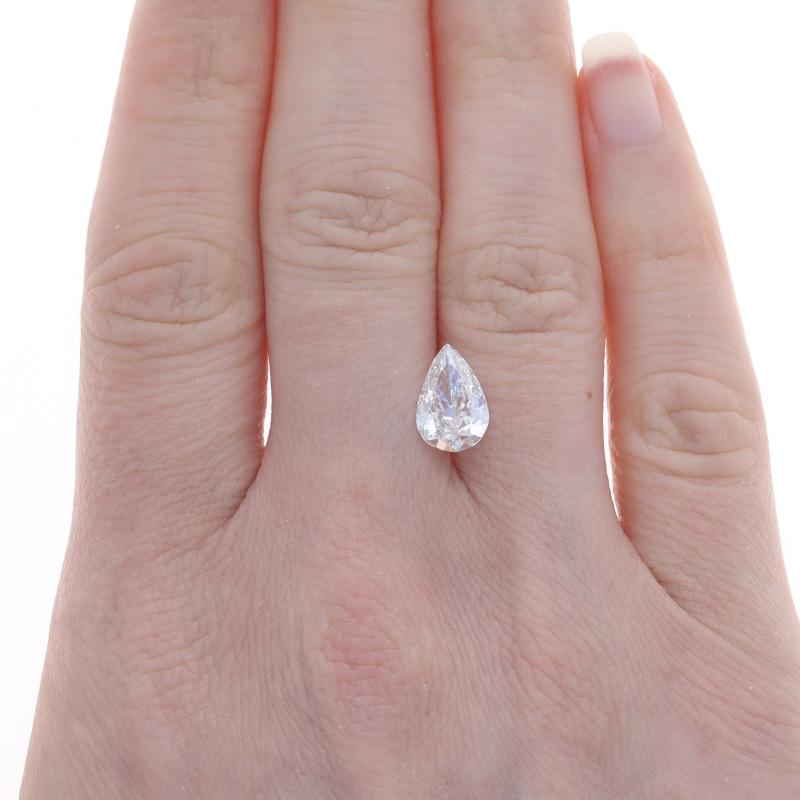Pear Cut Loose Diamond - Pear 1.56ct GIA E VVS2 Solitaire For Sale