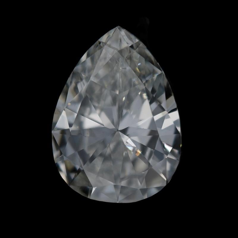 Diamant poire 3.00ct GIA J SI1 Solitaire Excellent état - En vente à Greensboro, NC