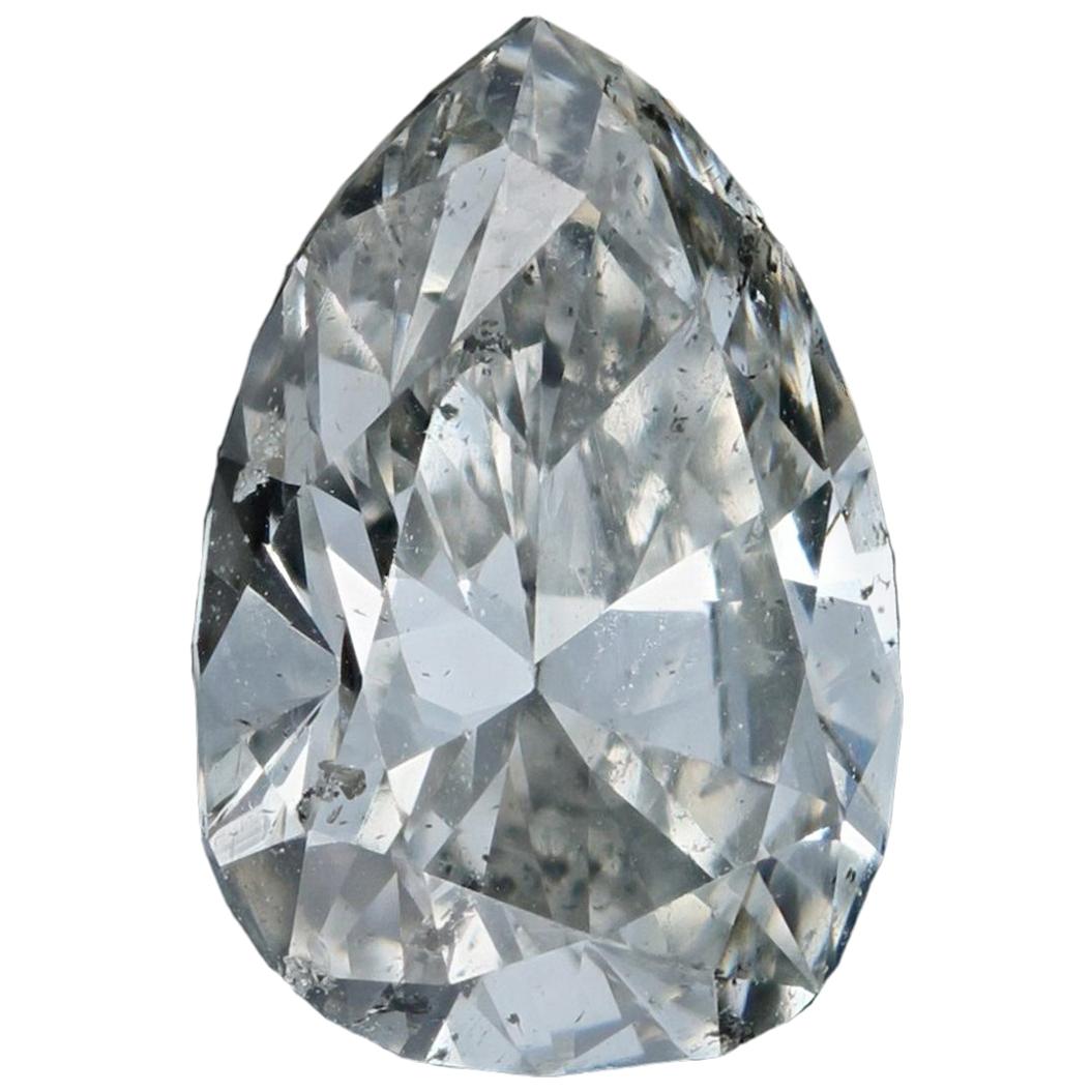 1.01 Carat Loose Diamond, Princess Cut GIA Graded SI2 F Solitaire For