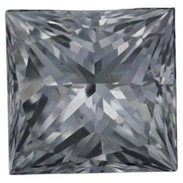 Diamant brut - Princesse .63ct GIA E SI1 Solitaire en vente