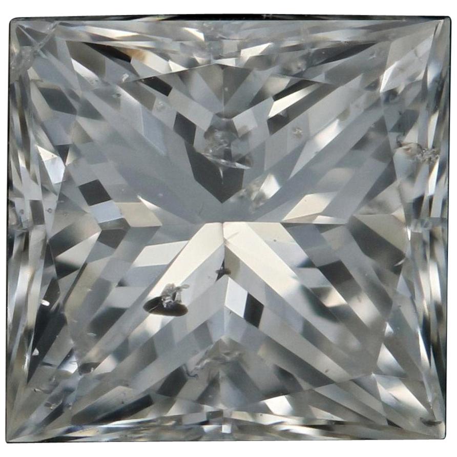 Loose Diamond, Princess Cut 1.06 Carat GIA J SI2 Solitaire For Sale