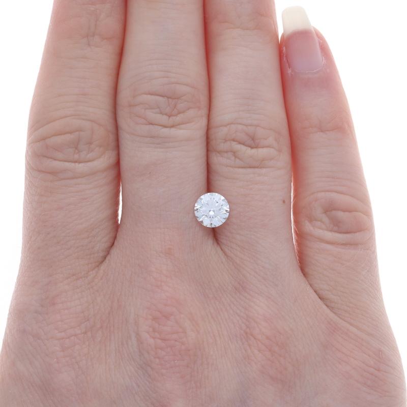 Taille ronde Diamant brut - Solitaire rond brillant 1.15ct GIA E VS2 en vente