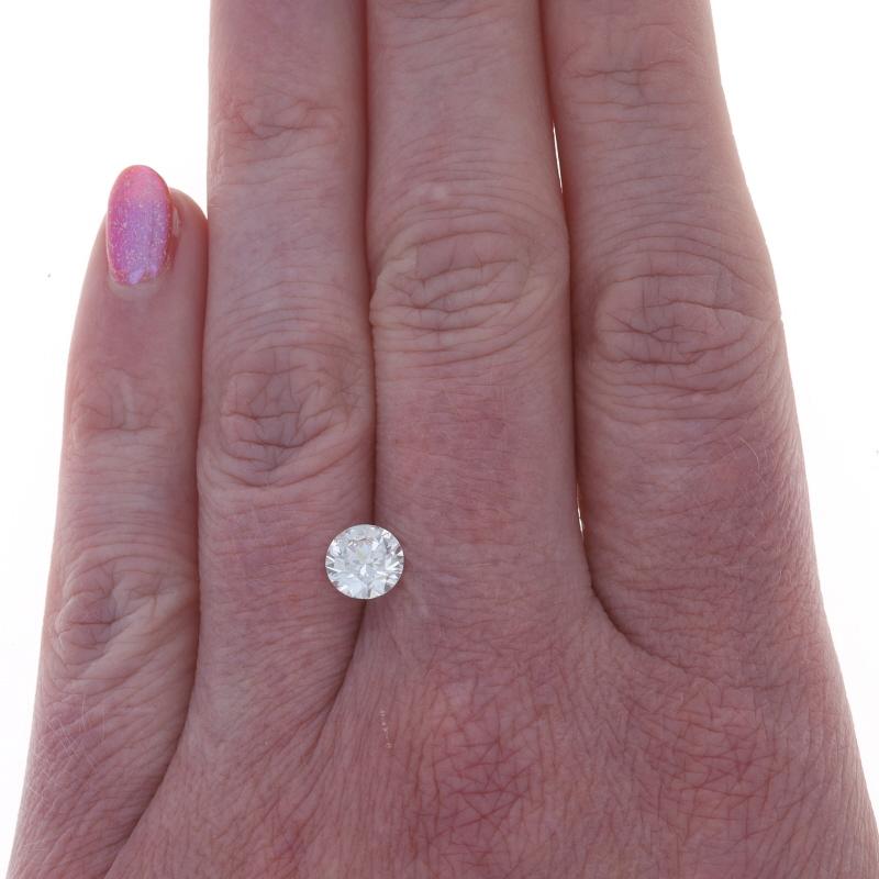 Taille ronde Diamant brut - Solitaire rond brillant 1.26ct GIA G I1 en vente