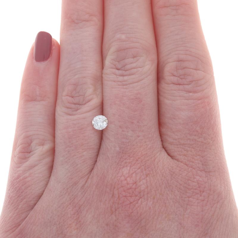 Taglio rotondo Diamante sciolto rotondo Brilliante .51ct GIA E VS2 Solitario in vendita