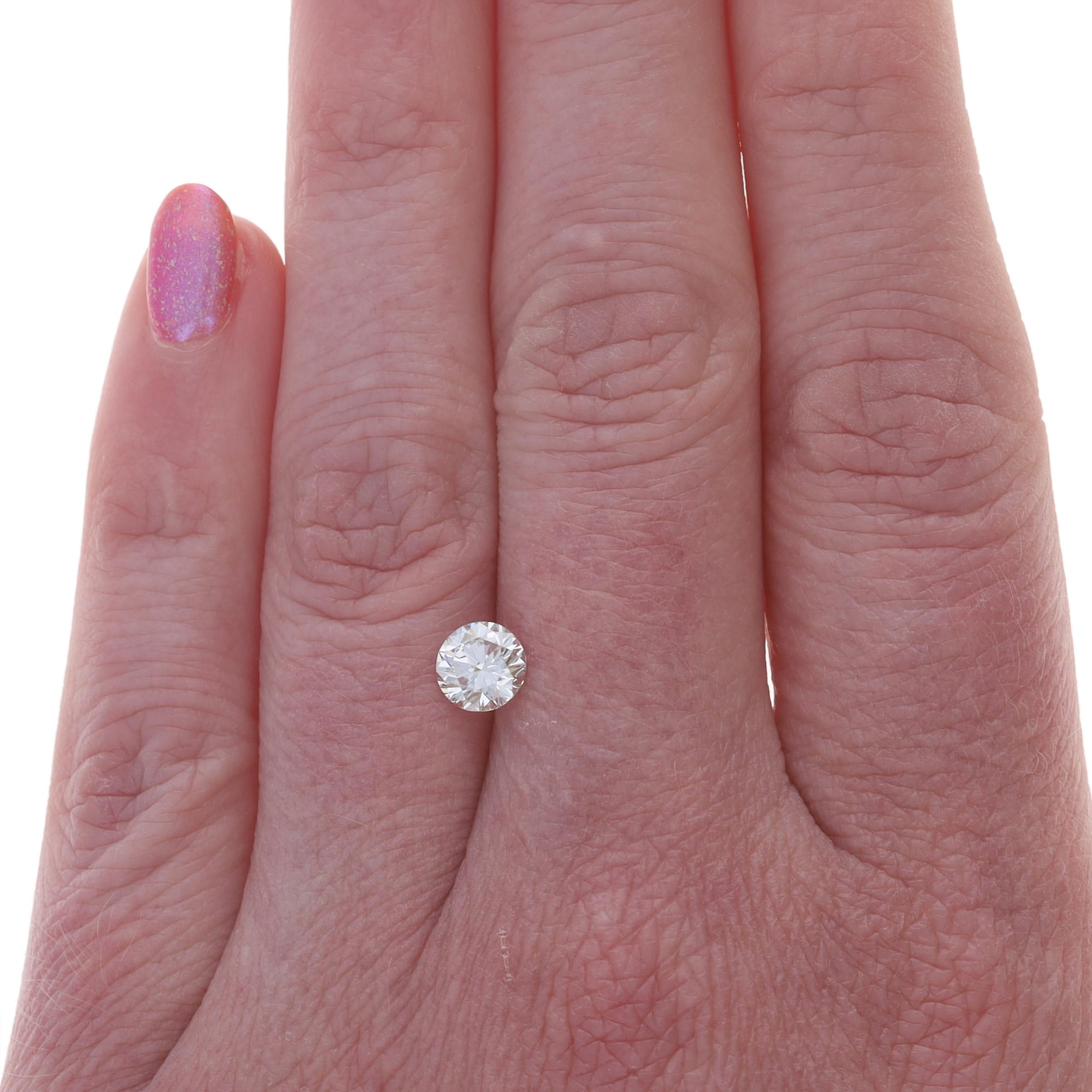 Taille ronde Diamant en vrac - Brilliante ronde .88ct GIA G VS2 Solitaire en vente