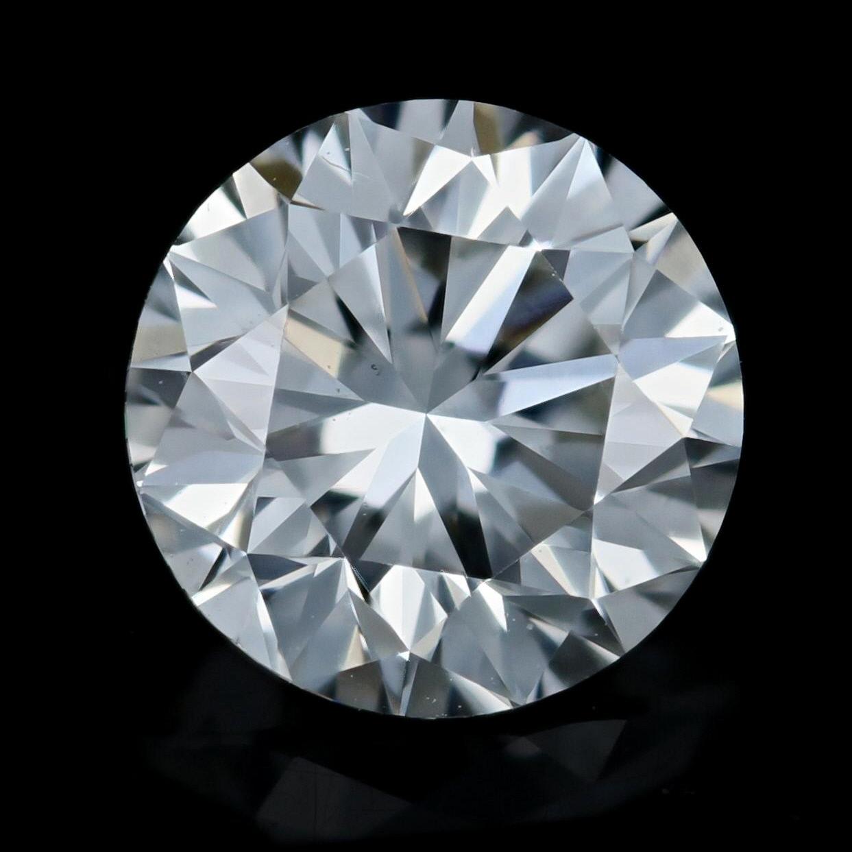 Round Cut Loose Diamond, Round Brilliant Cut 1.09 Carat GIA H VS2 Solitaire