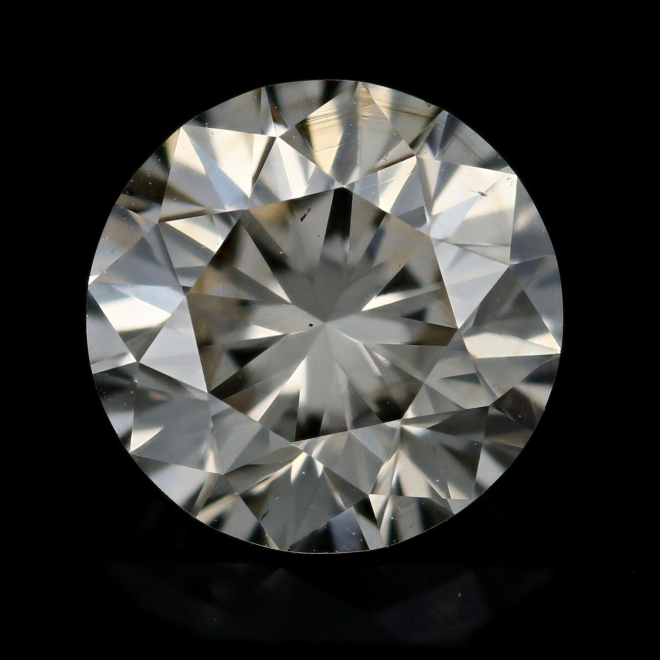Round Cut Loose Diamond, Round Brilliant Cut 1.30 Carat GIA S-T VS2 Solitaire For Sale