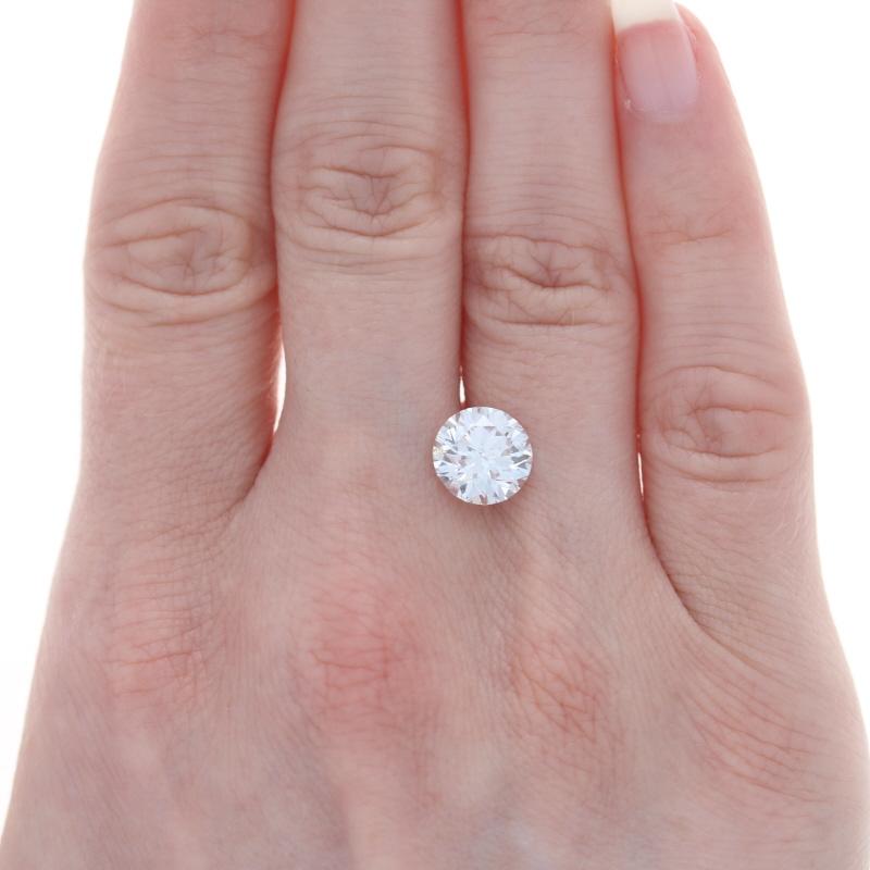 Taille ronde Diamant brut - taille ronde brillante 2.80ct GIA D VS1 Solitaire en vente