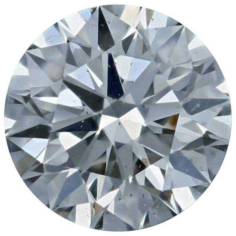 Loose Diamond Round Brilliant Cut .43 Carat GIA H SI1 Triple Excellent Solitaire