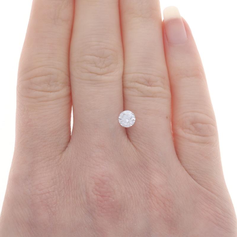 Round Cut Loose Diamond - Round Brilliant Cut .65ct GIA D SI2 Solitaire For Sale