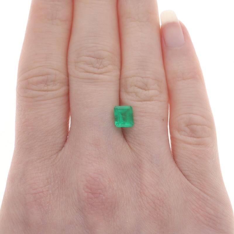 Loose Emerald - Emerald Cut 1.50ct GIA Green Solitaire In New Condition For Sale In Greensboro, NC