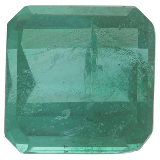 Loose Emerald - Square 1.18ct GIA Green Solitaire For Sale