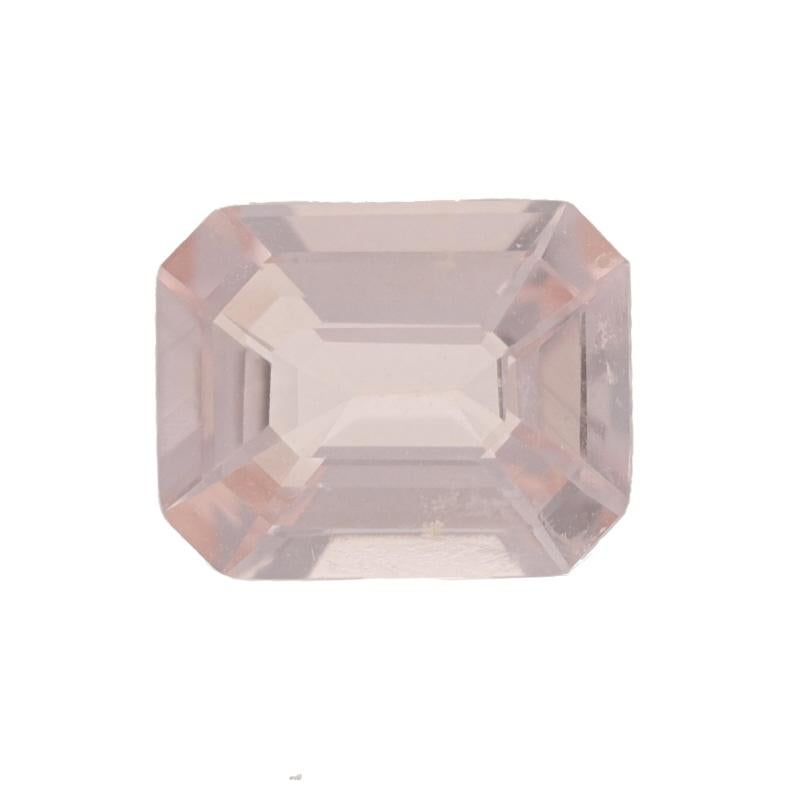 Carat: 2.57ct
Cut: Emerald
Color: Light Pink
Size (mm): 9.98 x 7.93 x 4.87

Condition: New without Tags

We have been dealing in fine new, vintage, antique, and estate jewelry for over 15 years with an eye for the unique. We believe in getting