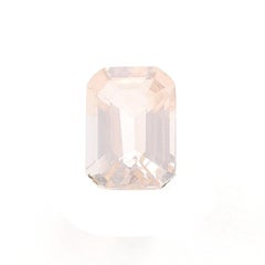Loose Morganite - Emerald Cut .93ct Light Pink Solitaire