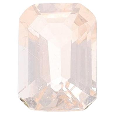 Loose Morganite - Emerald Cut .93ct Light Pink Solitaire For Sale