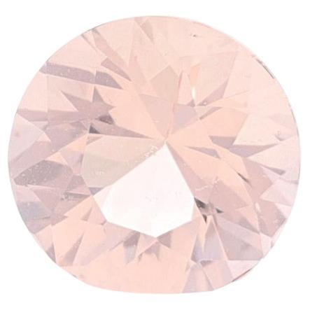 Loose Morganite - Round 1.52ct Light Pink Solitaire For Sale
