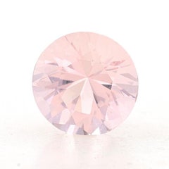 Loose Morganite - Round 3.23ct Light Pink Solitaire