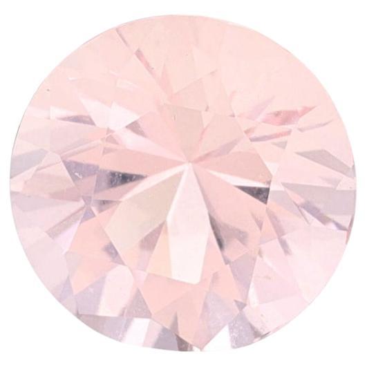 Loose Morganite - Round 3.23ct Light Pink Solitaire