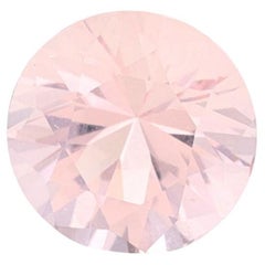 Loose Morganite - Round 3.23ct Light Pink Solitaire