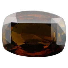 Loose Natural Chrysoberyl Elongated Cushion Greenish Brown 44.09 Carats