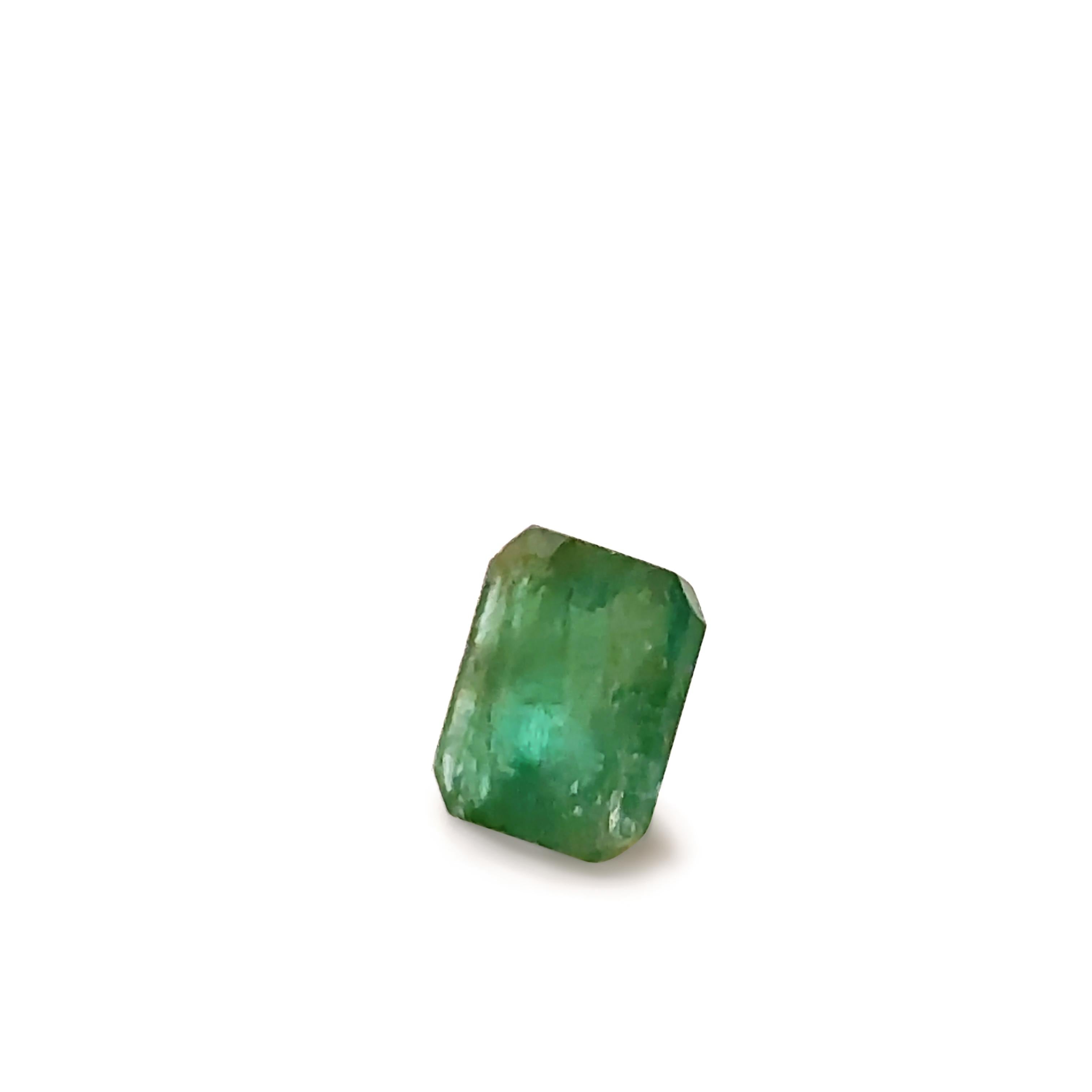 Loser natürlicher Smaragd 1,66ct (Smaragdschliff) im Angebot