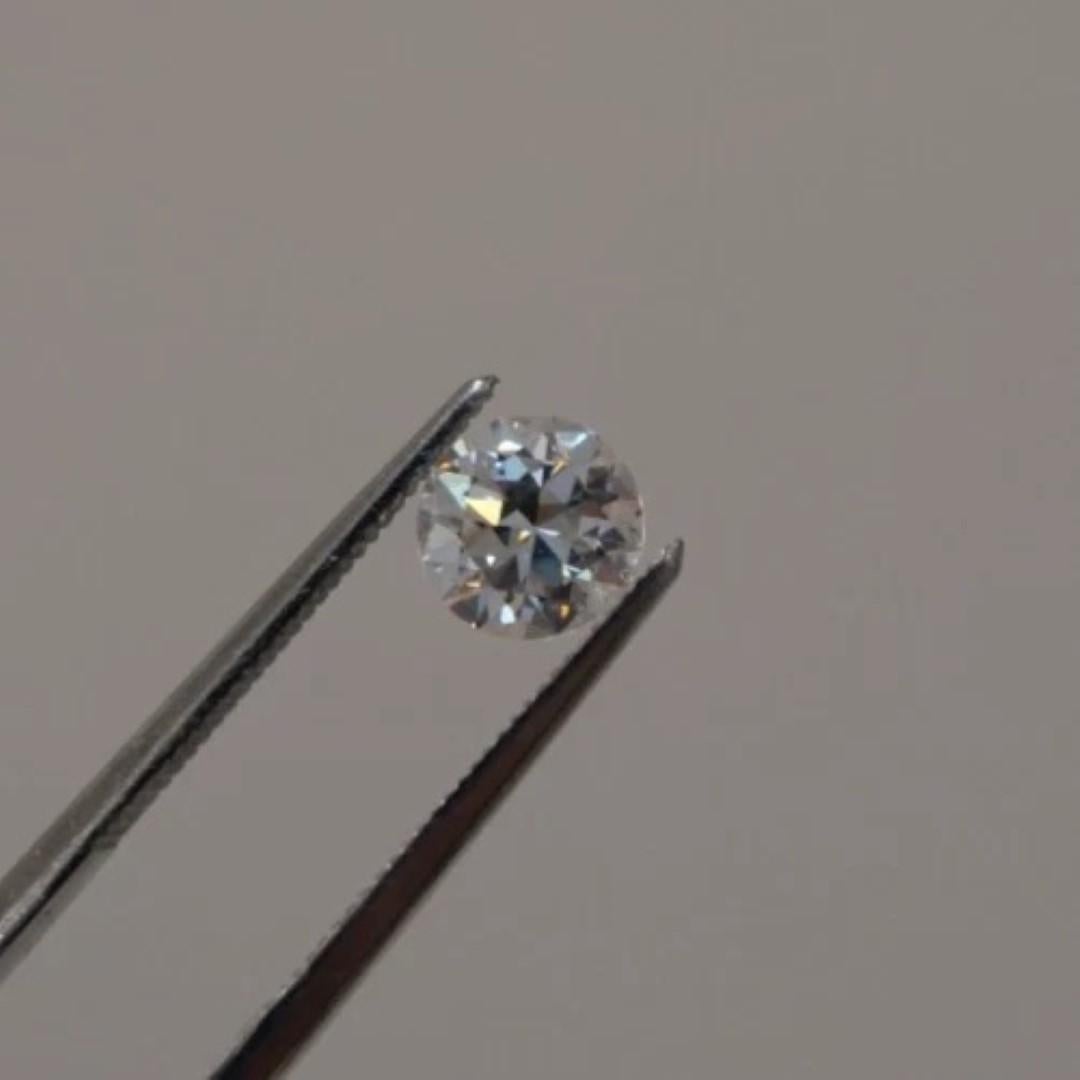 Contemporary Loose Natural Round Old European Cut / Transitional 1.05 Carats VS, I Diamond For Sale