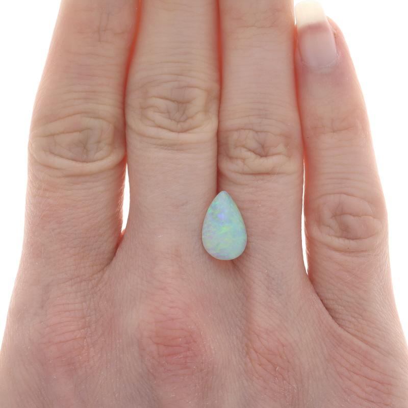 Loose Opal - Pear Cabochon 1.36ct Solitaire In New Condition For Sale In Greensboro, NC