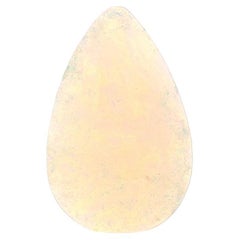 Opale non sertie - Cabochon poire - Solitaire de 1,36 carat