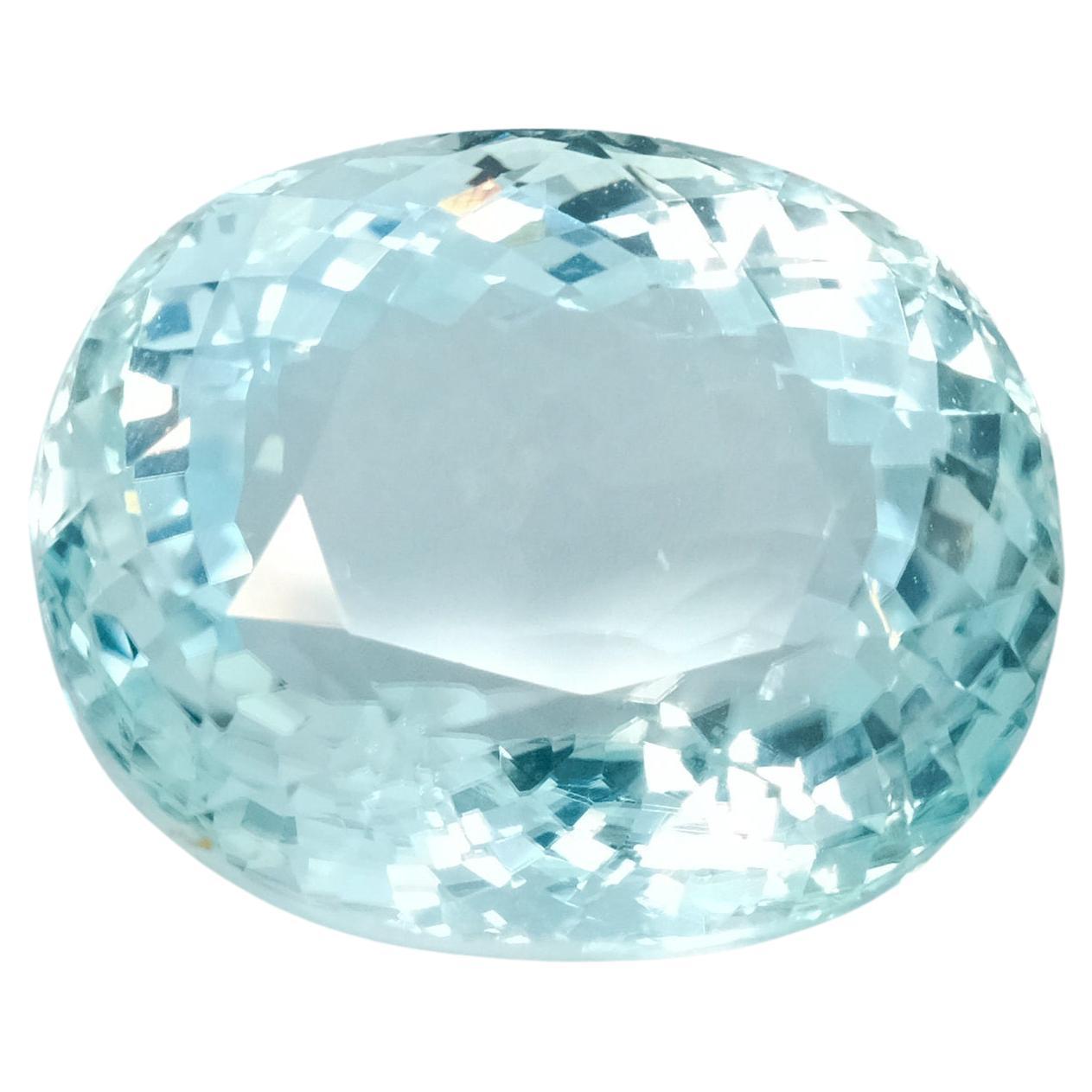 Oval Cut Loose Paraiba Tourmaline - oval cut - light blue - 29.97cts For Sale