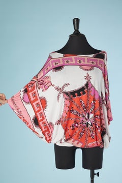 Loose rayon jersey printed tee-shirt Emilio Pucci