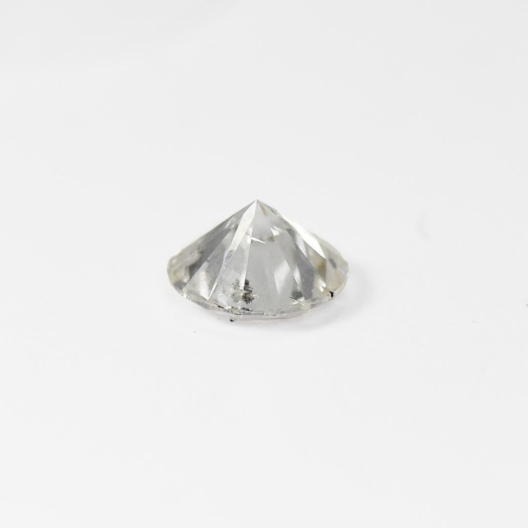 Round Cut Loose Round Brilliant Cut Diamond 1.26 ct For Sale