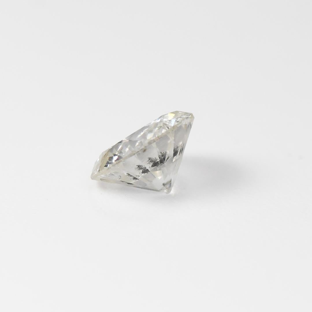 Loose Round Brilliant Cut Diamond 1.26 ct In Excellent Condition For Sale In Laguna Beach, CA