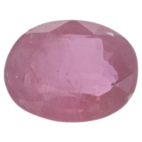 Loose Ruby - Oval .74ct Pinkish Red Solitaire