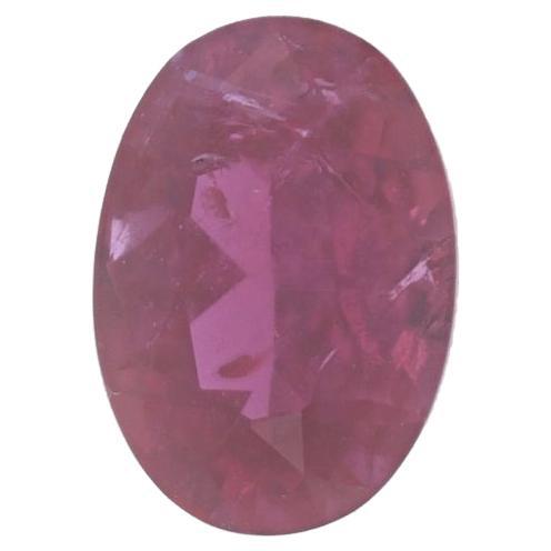 Loose Ruby - Oval .74ct Red Solitaire For Sale