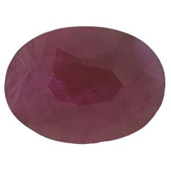 Loose Ruby - Oval .80ct Pinkish Red Solitaire