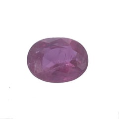 Loose Ruby - Oval .81ct Pinkish Red Solitaire