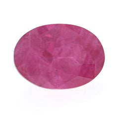 Loose Ruby, Oval Cut .95 Carat Pinkish Red Solitaire