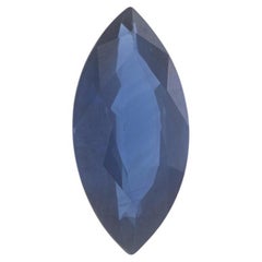 Zaffiro sfuso - Solitario blu marquise 2,08ct GIA