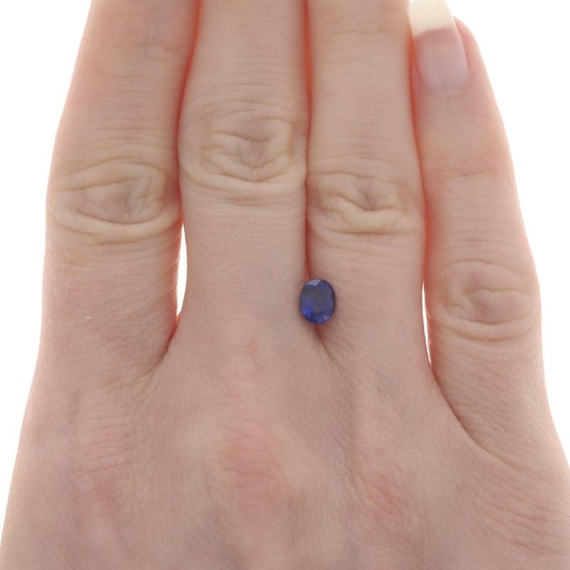 Oval Cut Loose Sapphire - Oval 1.00ct GIA Royal Blue Solitaire For Sale