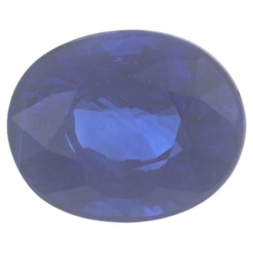 Saphir libre ovale solitaire bleu royal de 1,00 carat certifié GIA
