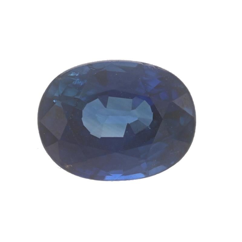 Loose Sapphire - Oval 1.84ct Blue Solitaire In New Condition For Sale In Greensboro, NC