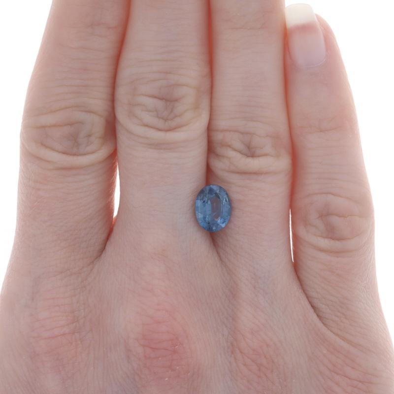 Loser Saphir - Oval 2,11ct GIA Blauer Solitär (Ovalschliff) im Angebot