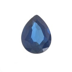 Saphir en vrac - Poire 1.38ct Blue Solitaire