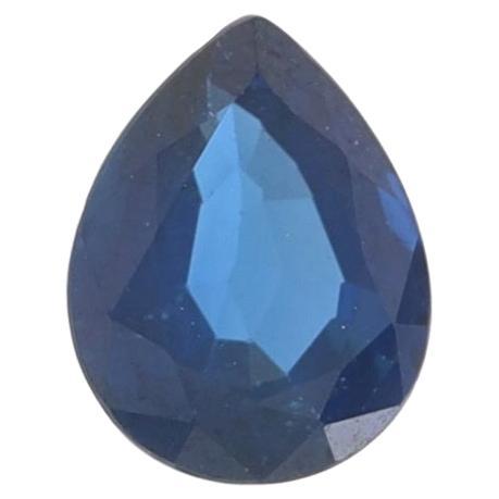 Loose Sapphire - Pear 1.38ct Blue Solitaire For Sale