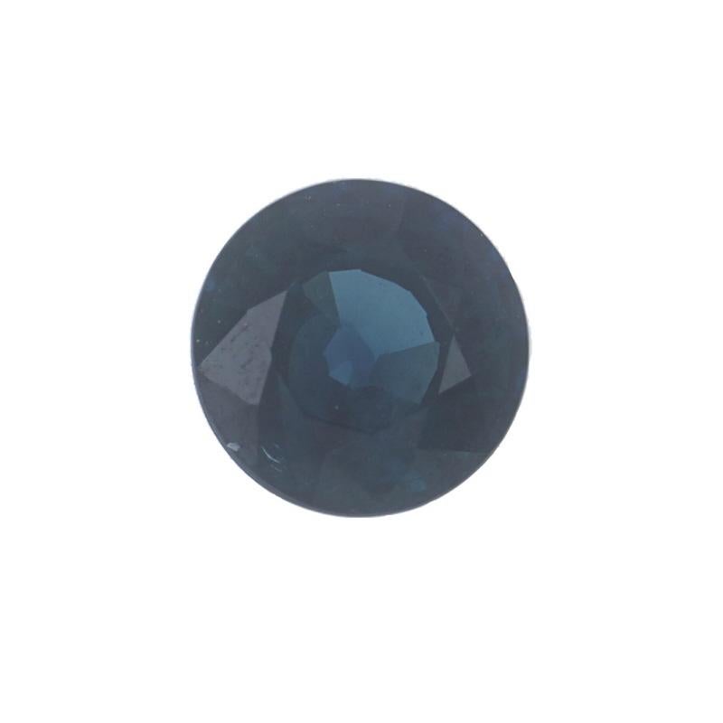 Loose Sapphire - Round 1.95ct Blue Solitaire In New Condition For Sale In Greensboro, NC