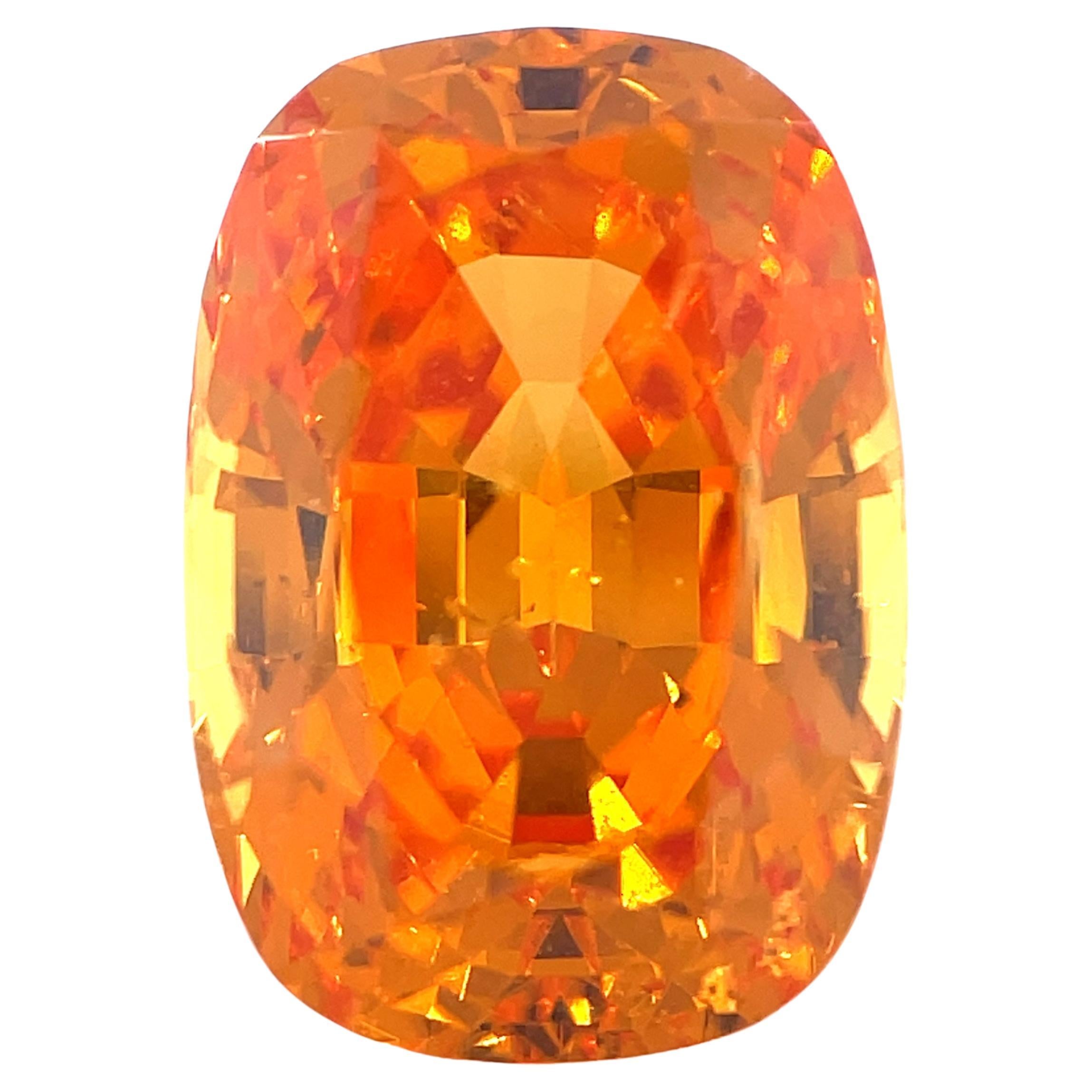 grenat mandarin spessartite non serti de 4,97 carats, pierre précieuse pour bague ou pendentif