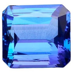 Loose Tanzanite - 13.38 carats - emerald cut