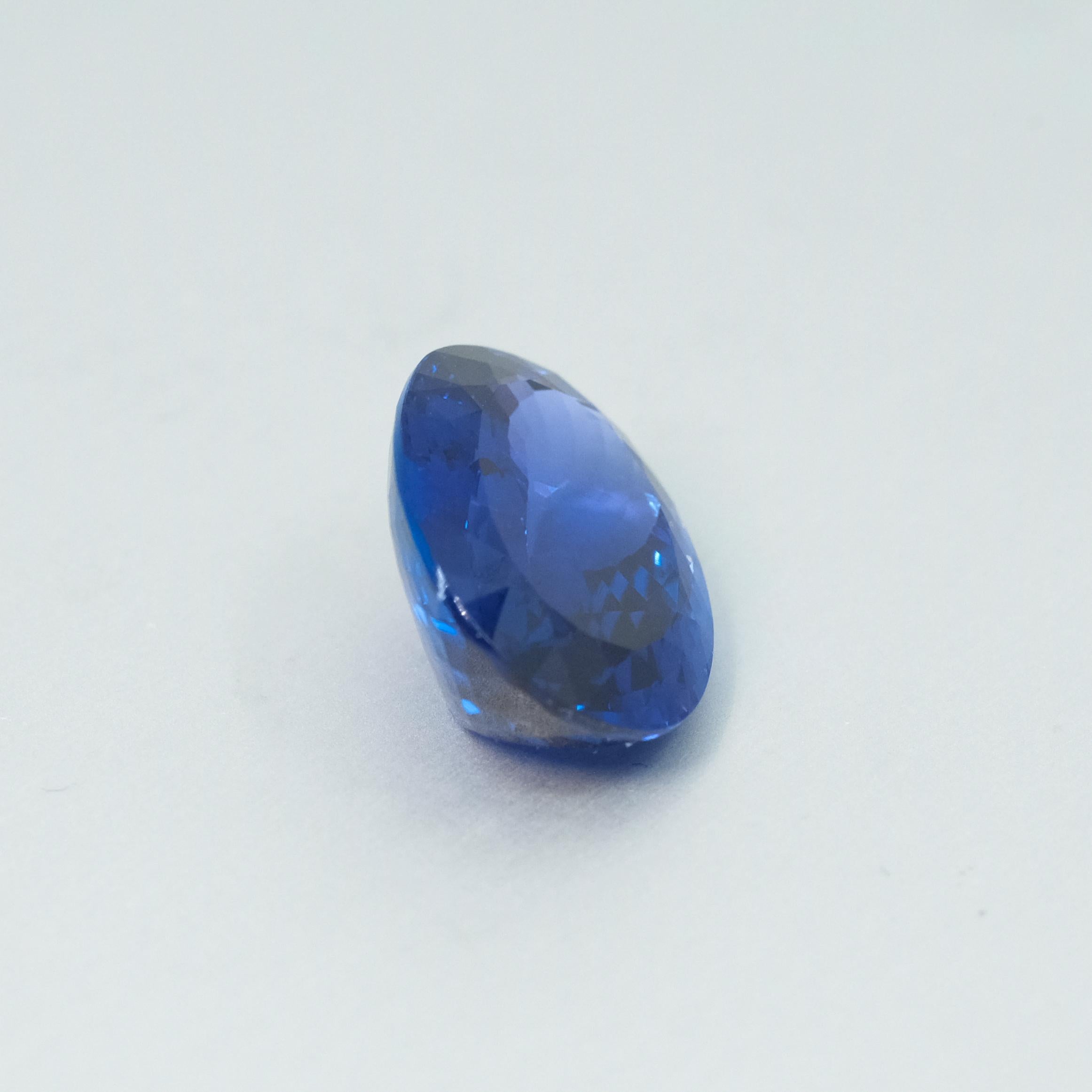 Taille ovale Tanzanite ovale - 17,20 carats en vente